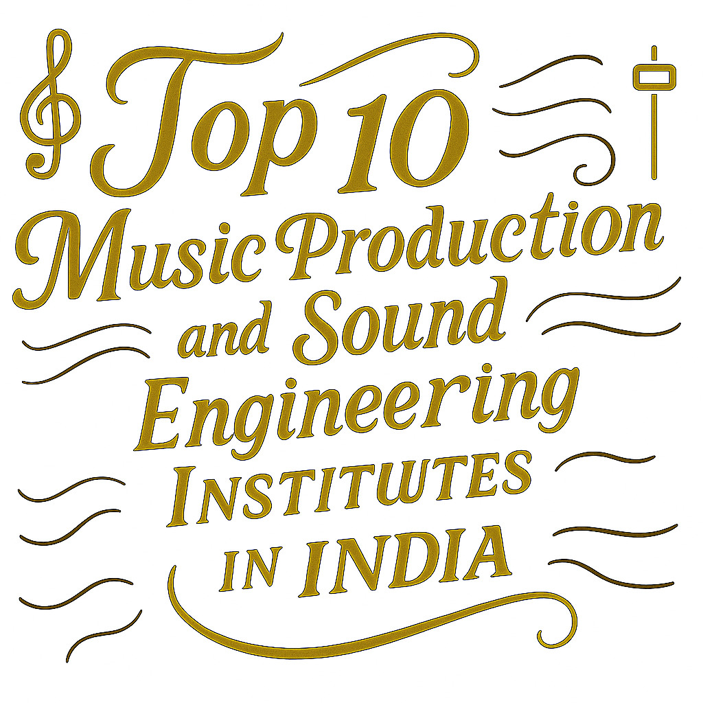 Top 10 Music Production and sound engineering institutes in india